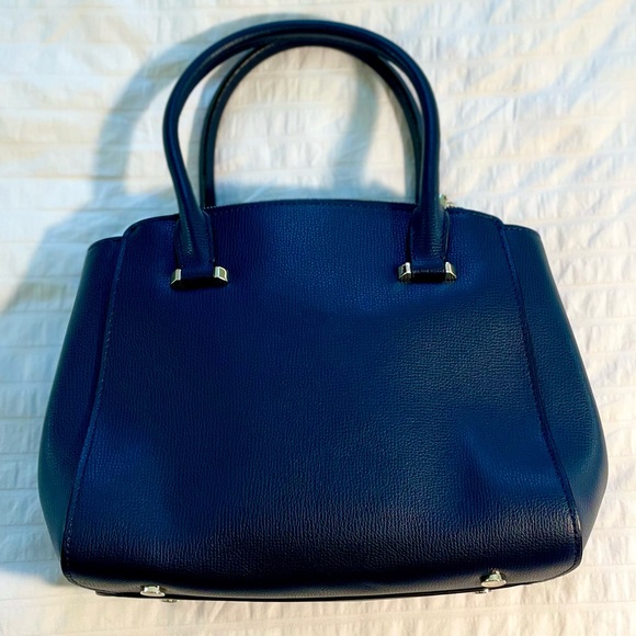 Kate Spade Sydney Small Double-Zip Blazer Blue Satchel Bag - Picture 6 of 16